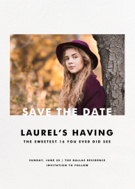 Tall Horizontal (Photo) - Save the Date by Paperless Post