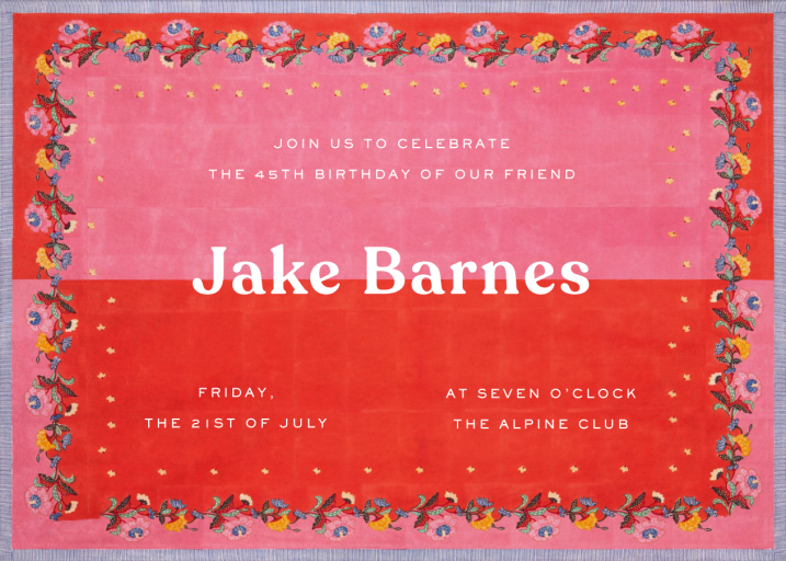 Mondana - Birthday Invitation by Lisa Corti