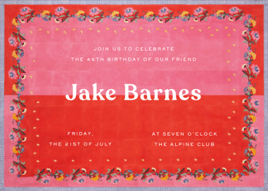 Mondana - Birthday Invitation by Lisa Corti