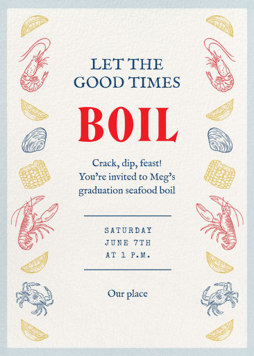 Seafood Boil - Invitation by Paperless Post