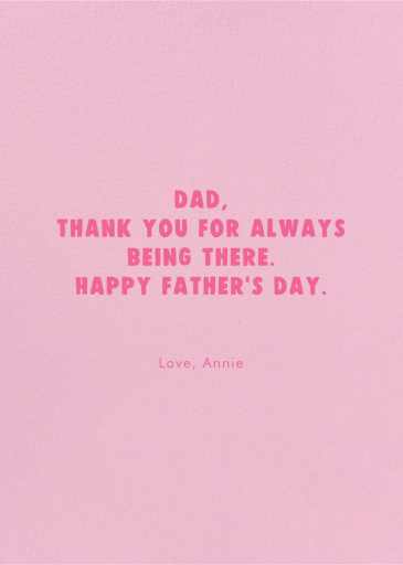 Happy D'otter - Father's Day Card by Party Mountain - Back