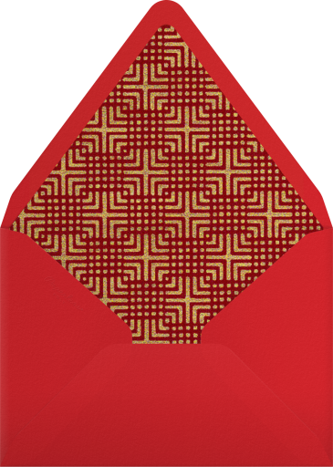 Chinese Lattice Border - Paperless Post Envelope
