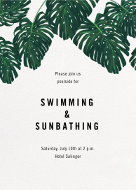 Monstera (Invitation) by Paperless Post