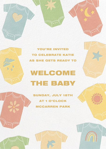 Pastel Onesies by Paperless Post