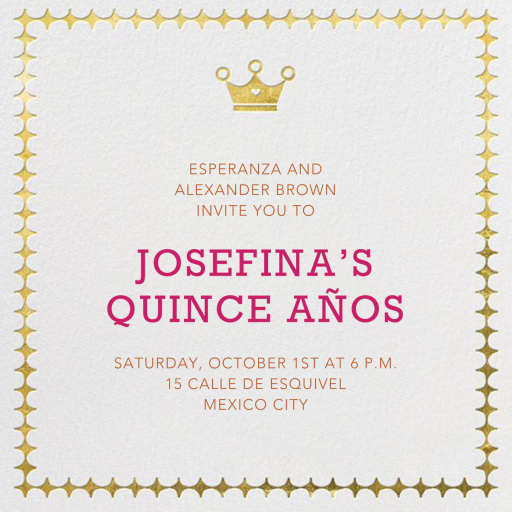 Royal Glam - Birthday Invitation by Jonathan Adler