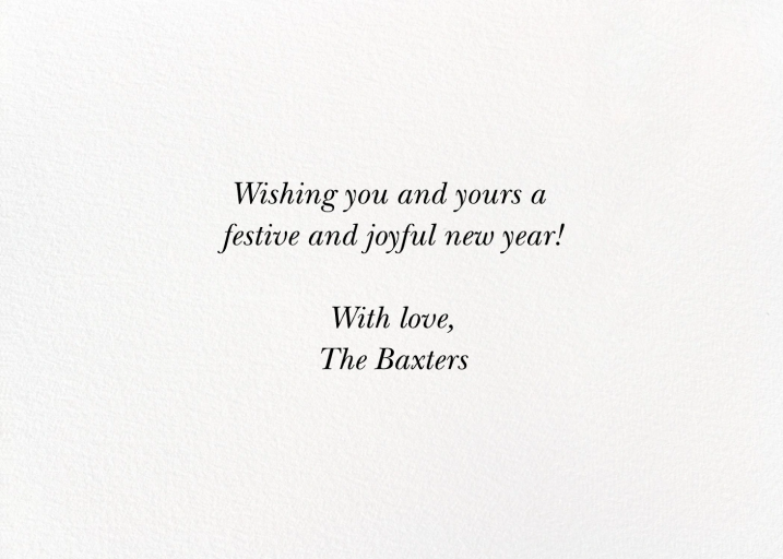Photo Seasons Greetings Card - Back