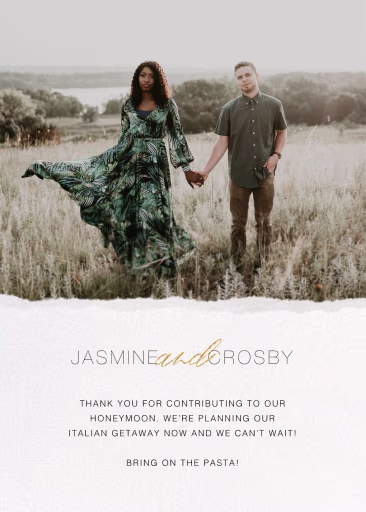 Torn Edge (Photo) - Thank You Card by Paperless Post