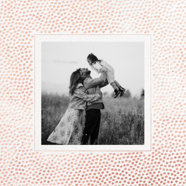 Invitación con bordes con motivos fotográficos