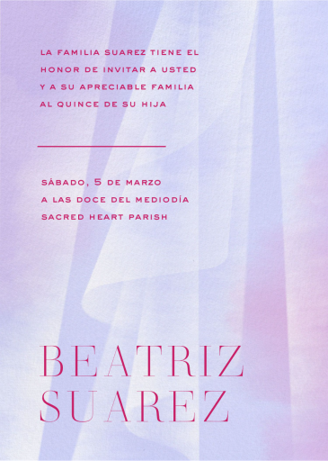 Veiled - Quinceañera Invitation by Paperless Post