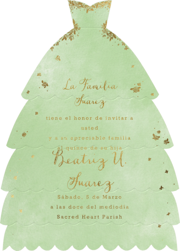 Hermoso Vestido - Quinceañera Invitation by Paperless Post