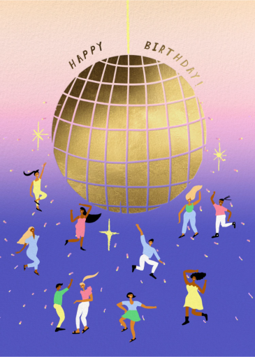 Disco Dance - Birthday Card by Carolyn Suzuki Studio