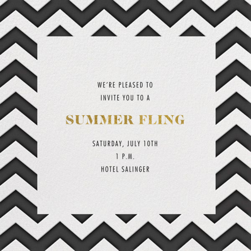 Chevrons - Square by Paperless Post