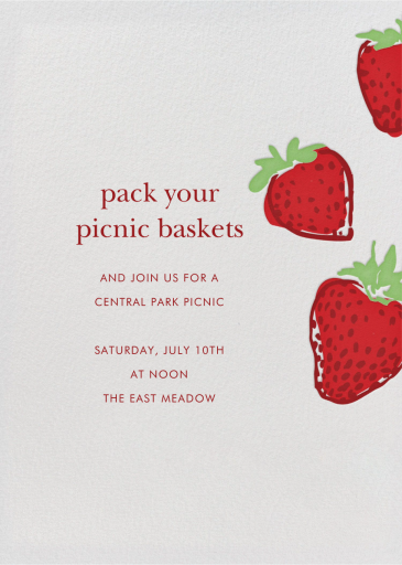 Strawberries - Invitation by Paperless Post