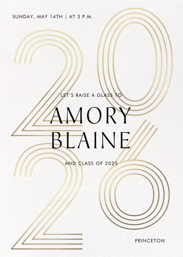 Lined Up (Photo) - Graduation Party Invitation by Paperless Post - Back