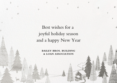 Snow Pine Valley (Horizontal) by Paperless Post