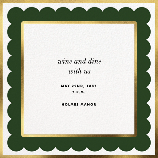 Scalloped Border - Party Invitation by kate spade new york