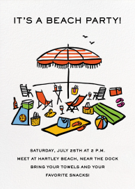 Shoreside Essentials - Pool Party Invitation by Rob Wilson