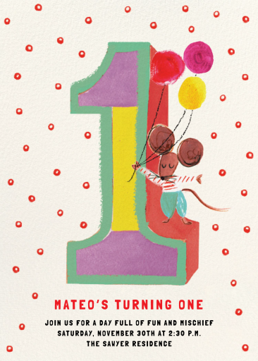 Birthday Critters - Birthday Invitation by Mr. Boddington's Studio