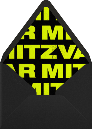 Mitzvah Poster - Paperless Post Envelope