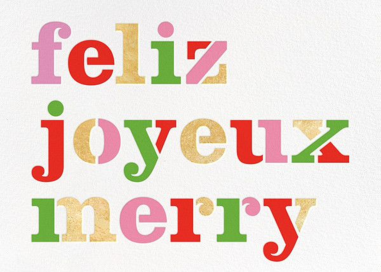 Feliz - Christmas Card by kate spade new york