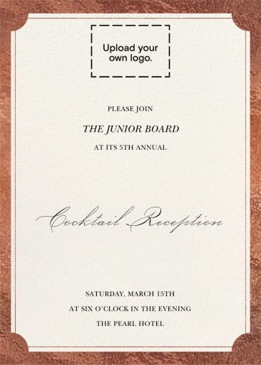 Frame Matting (Customizable Template) - Cocktail Party Invitation by Paperless Post