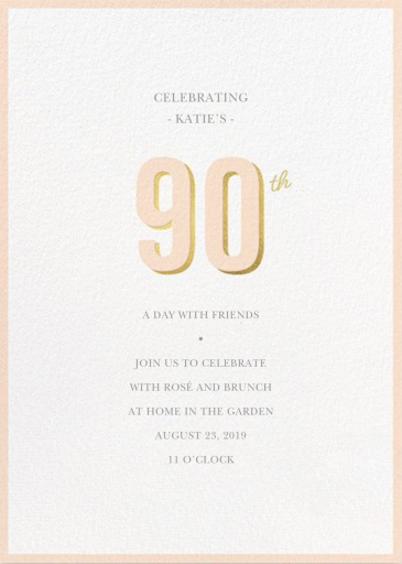 Pop of Gold - Birthday Invitation by Sugar Paper
