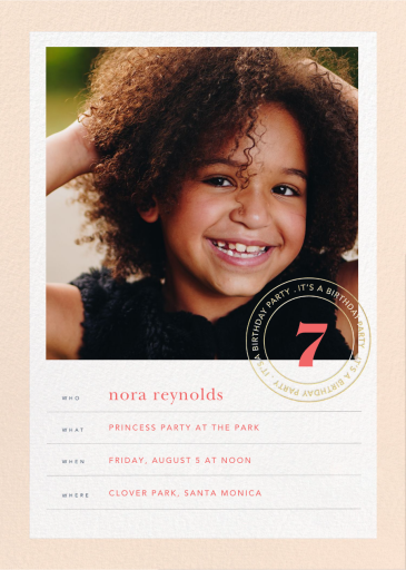 Stamped Birthday - Birthday Invitation by Sugar Paper