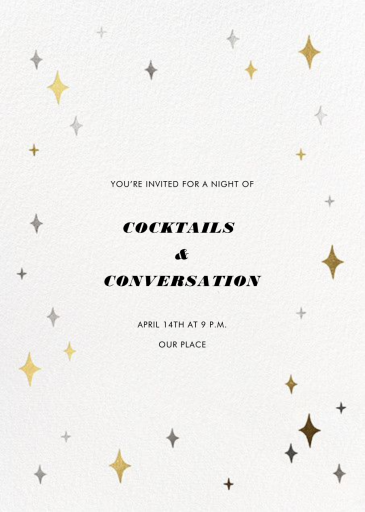 Space Age Stars - Party Invitation by Paperless Post