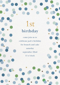 Confetti Frame - Birthday Invitation by Sugar Paper