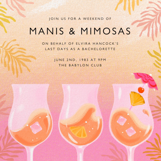 Rose Colored Glasses - Bachelorette Party Invitation by Paperless Post