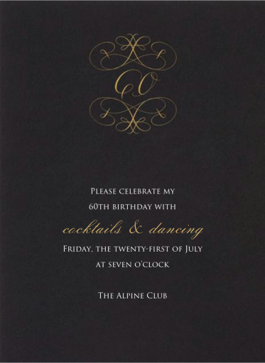 Numbers - Birthday Invitation by Bernard Maisner