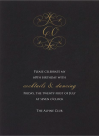 Numbers - 60th Birthday Invitation by Bernard Maisner