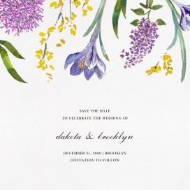 Spring Florets (Save the Date) by Happy Menocal