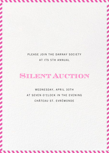 Stripe Border - Fundraiser Invitation by Paperless Post