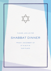 Tekhelet - Shabbat Invitation by Paperless Post