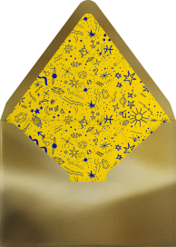 Photo Leo Season Zodiac Art Invitation Envelope