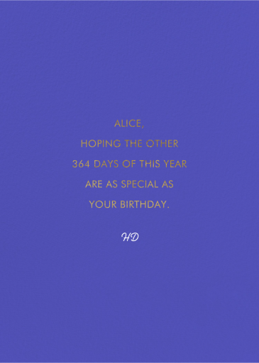 Disco Dance - Birthday Card by Carolyn Suzuki Studio - Back