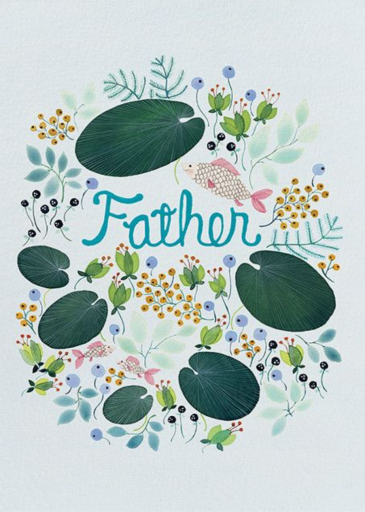 Under Water Father (Anna Emilia Laitinen) - Greeting Card by Red Cap Cards