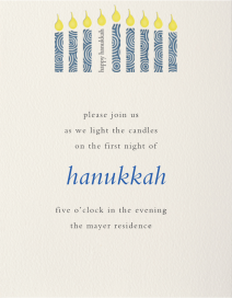 Modern Menorah by Paperless Post