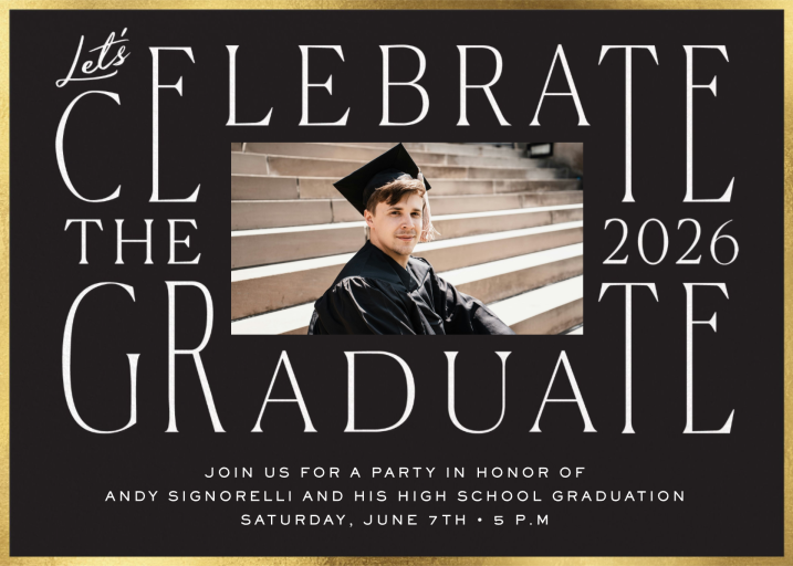 Celebrate This Grad - Party Invitation by Cheree Berry Paper & Design