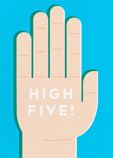 High 5 - Business Greeting Card by The Indigo Bunting