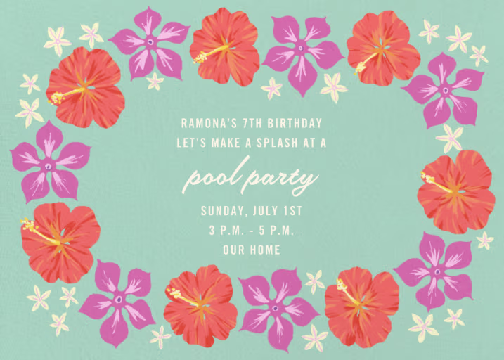 Ala Moana - Pool Party Invitation by Paperless Post