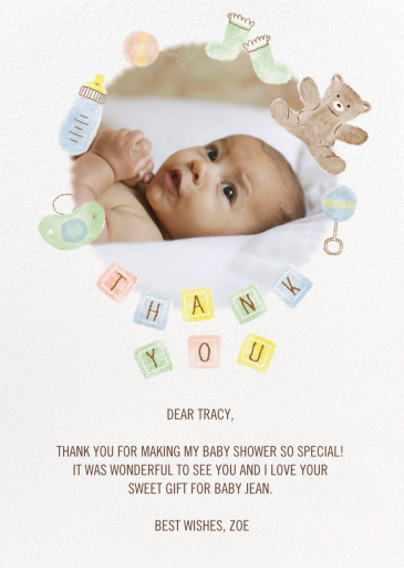 Thank You Blocks - Thank You Card by Paperless Post
