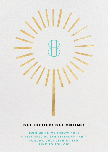 Year of the Sparkler - Birthday Invitation by Paperless Post