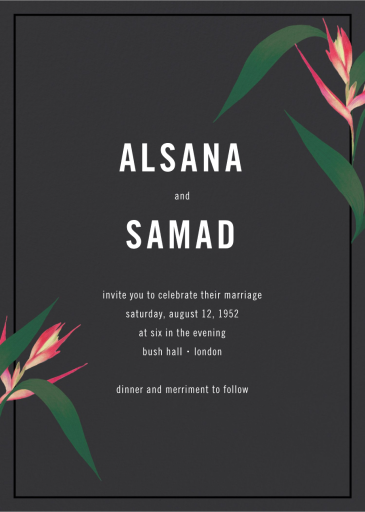 Paradisier - Wedding Invitation by Paperless Post