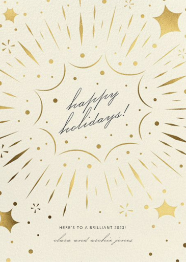 Bursting with Joy - New Year's Card by Paperless Post