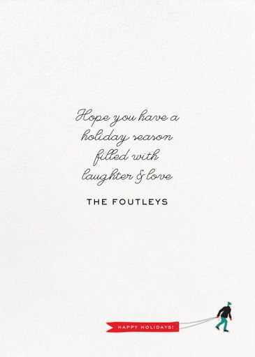 Holidays on Ice - New Year's Card by Cheree Berry Paper & Design - Back