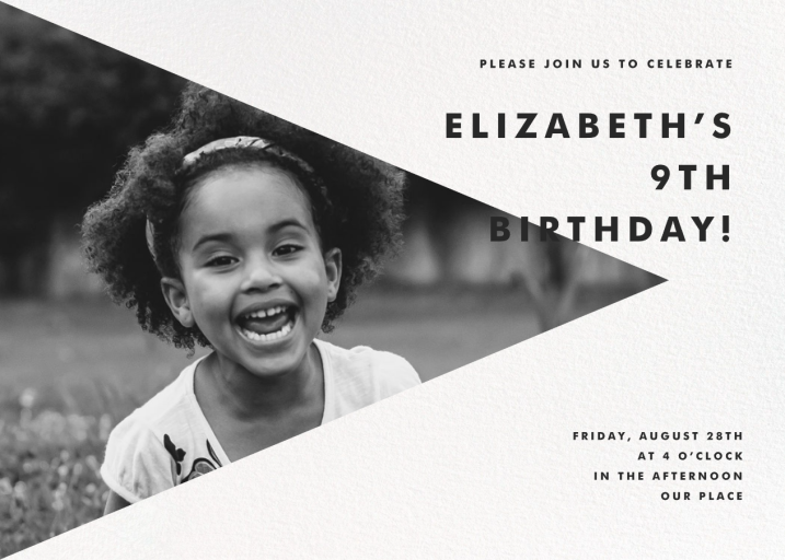 Side Triangle Photo - Birthday Invitation by Paperless Post