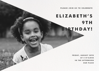 Side Triangle Photo - Birthday Invitation by Paperless Post