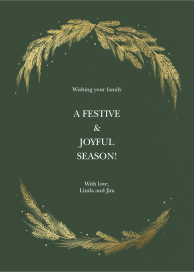 Wintergreen Frame - Business Holiday Card by Paperless Post